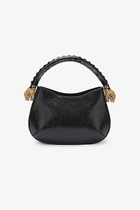 Snake-Print Hobo Roar Bag