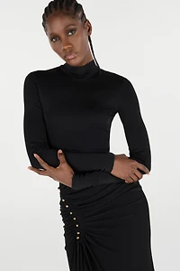 Long Dress With Ruffle Detail