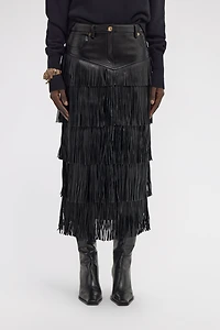Fringe Midi Skirt