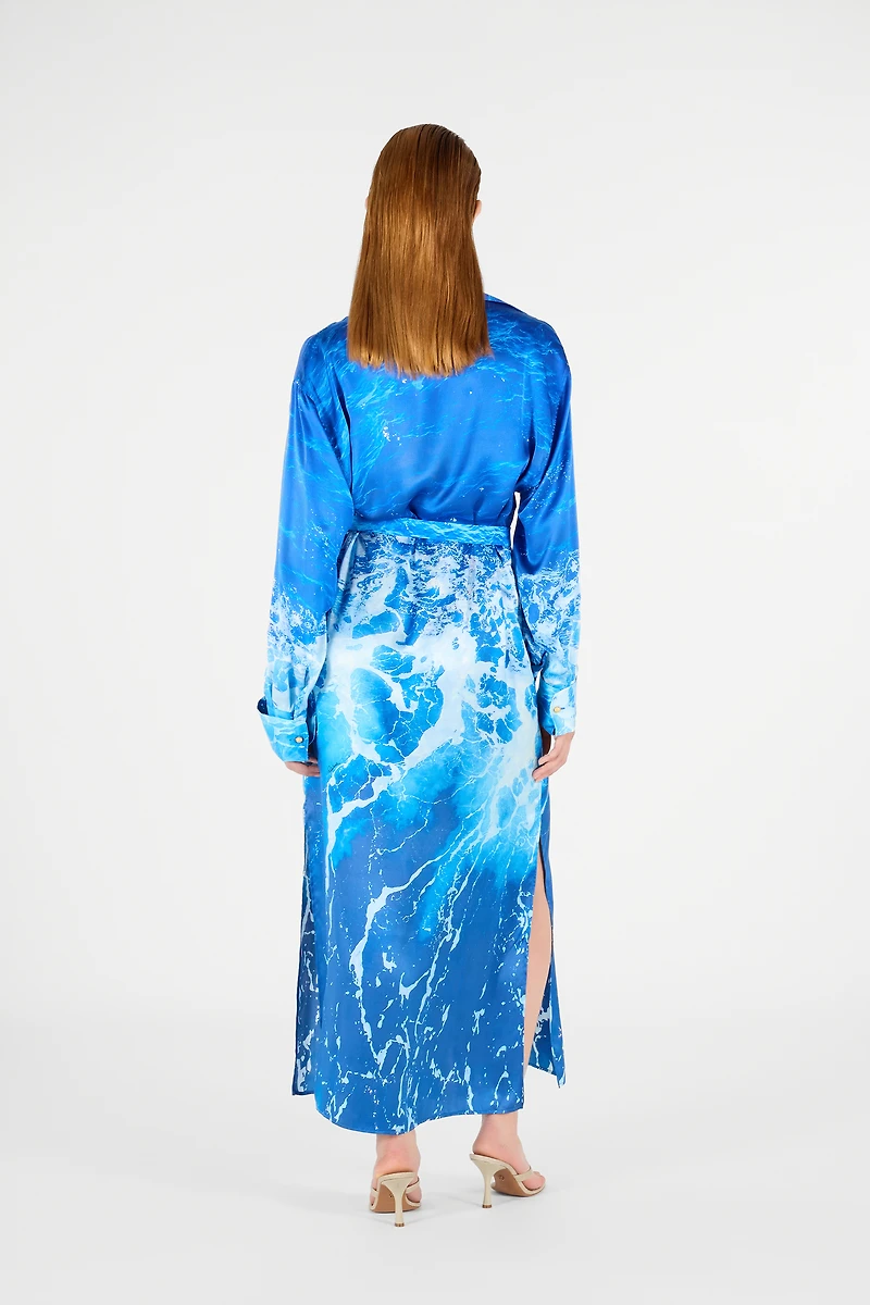 Stretto di Messina Print Dress