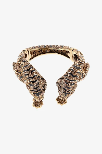 Roar Gold Tiger Head Bracelet