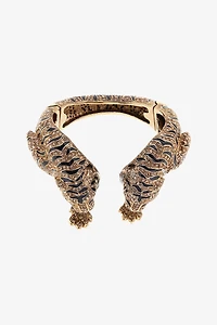 Roar Gold Tiger Head Bracelet