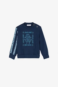 Sweatshirt With Monogram And Logo