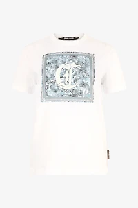 T-Shirt With Graphic And JC Monogram