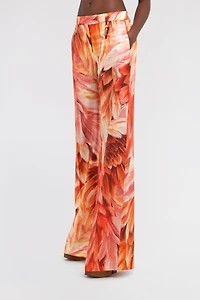 Plumage print trousers