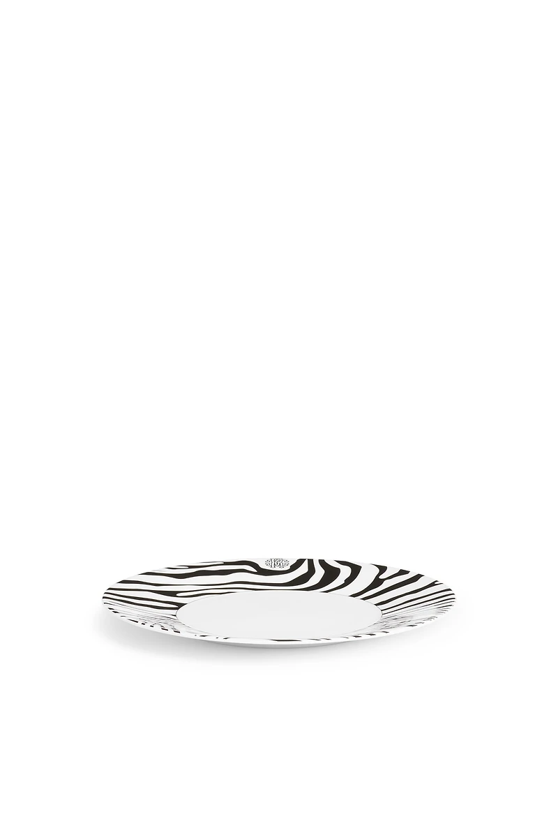 Set of 6 Zebra Flat Plates
