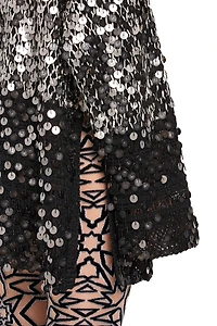 Sequin embroidered sweater