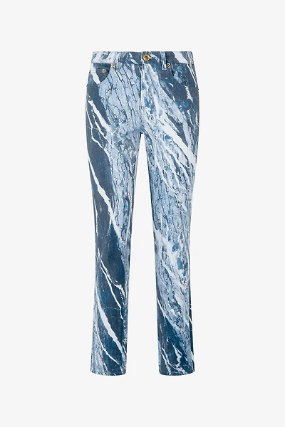 Pants With Marble Print