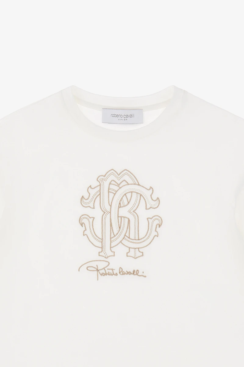 T-Shirt With RC Monogram Embroidery And Logo