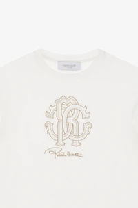 T-Shirt With RC Monogram Embroidery And Logo