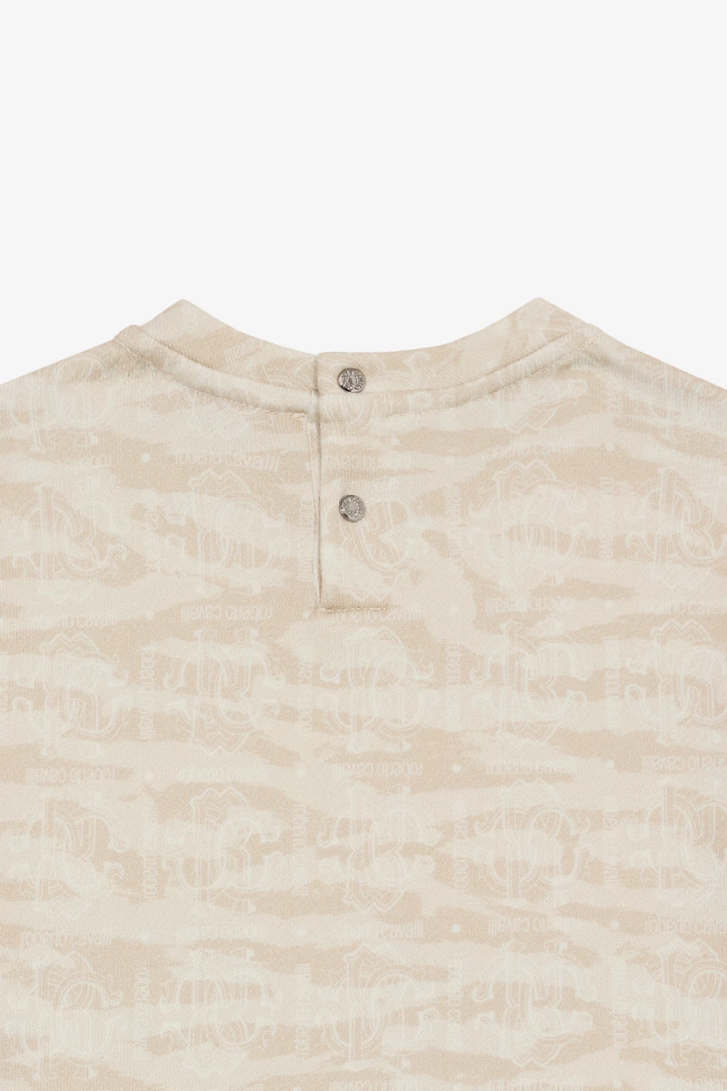 Sweatshirt With RC Monogram And Tiger Skin Print