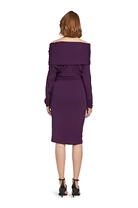 Cowl top gathered dress