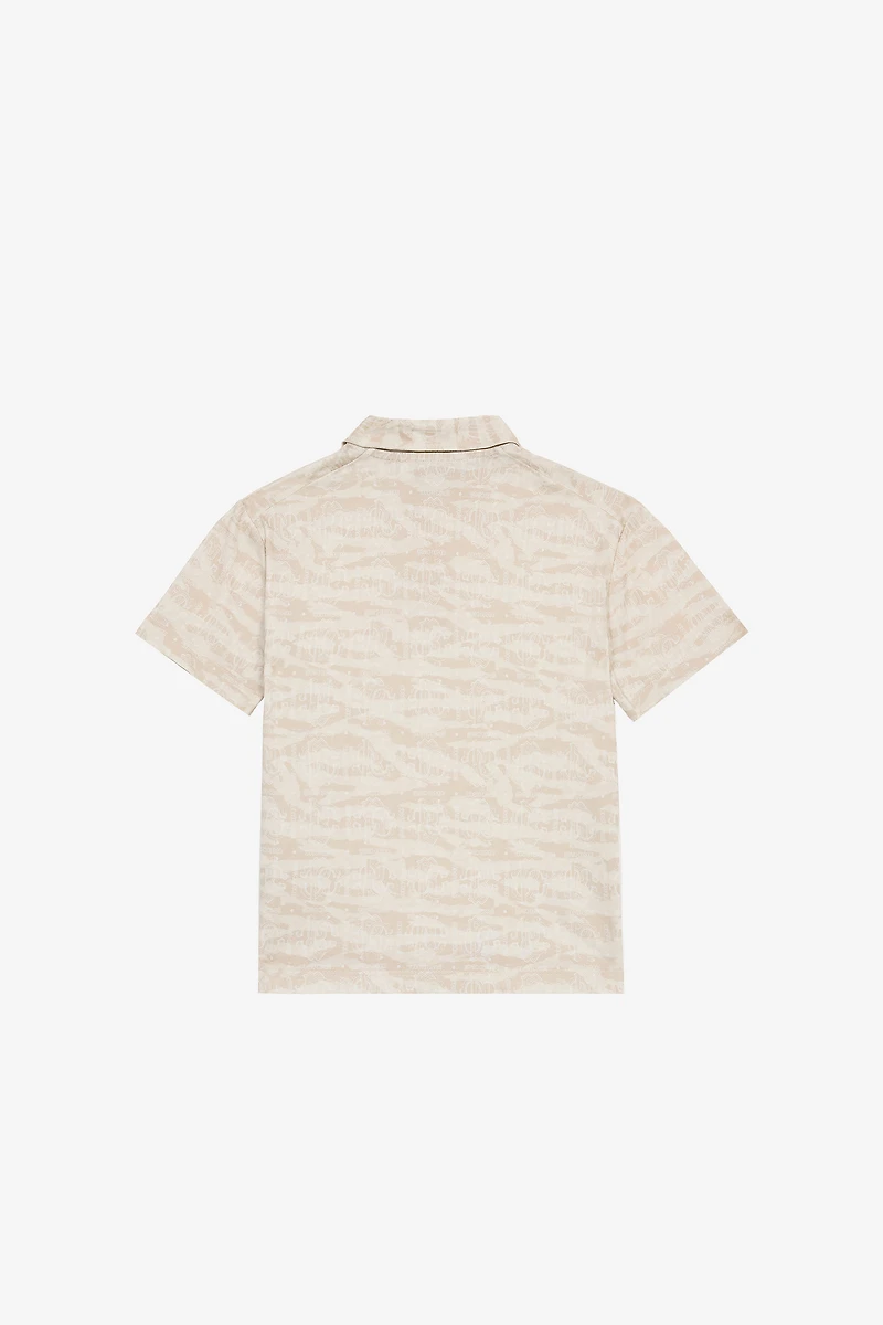 Polo-Shirt With Tiger Skin Print