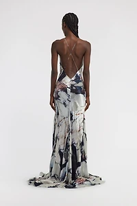Marble Print Dress