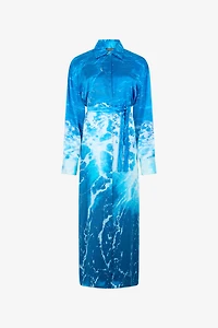 Stretto di Messina Print Dress