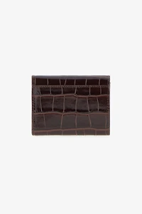Crocodile-print wallet