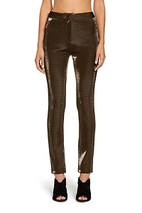 Lurex skinny trousers