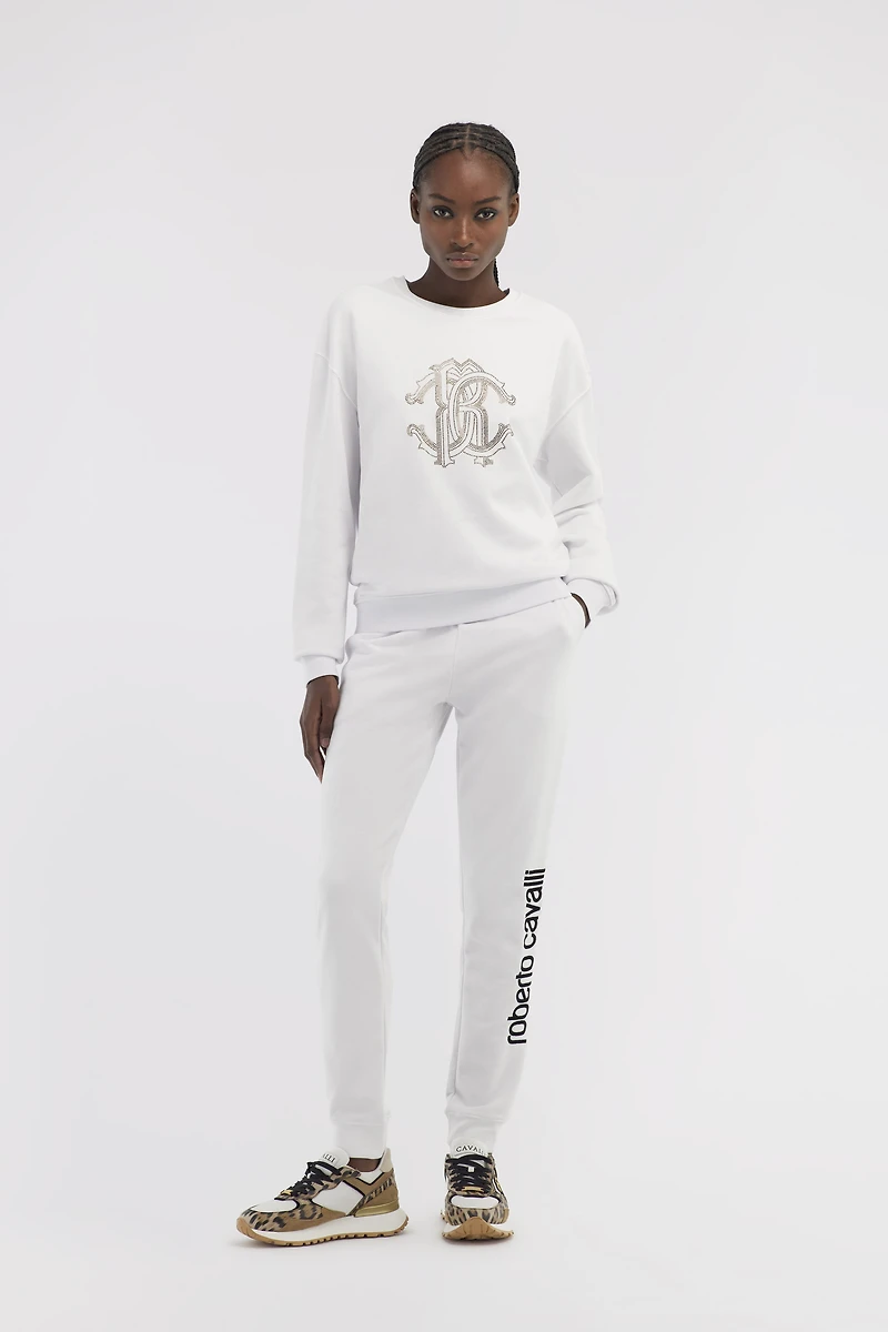 Sporty pants with logo