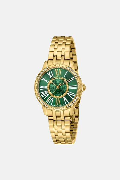 Roberto Cavalli by Franck Muller Logo watch