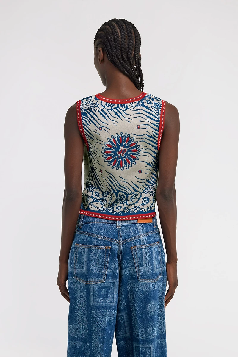 Bandana Print Top