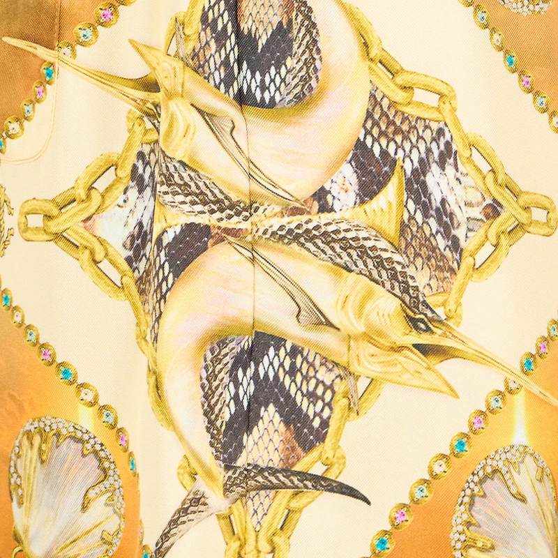 Sunset Print Silk Shorts