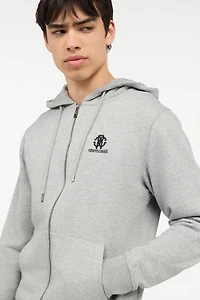 Grey Hoodie with Zip