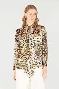 Shirt With Jaguar Skin Print