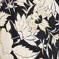 Pure Silk Pants With Floral Print