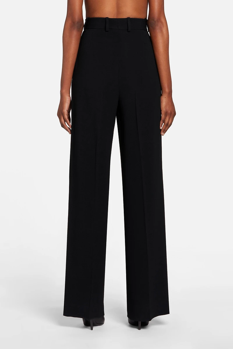 Straight-leg tailored trousers