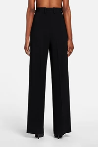 Straight-leg tailored trousers
