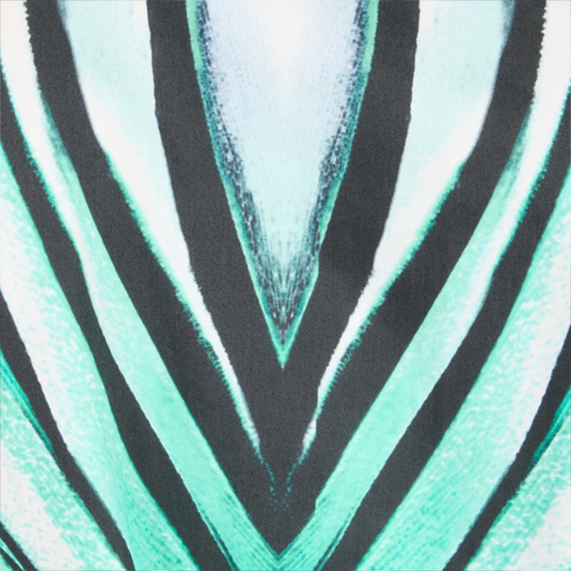 Ray Of Sea Print Midi Dress