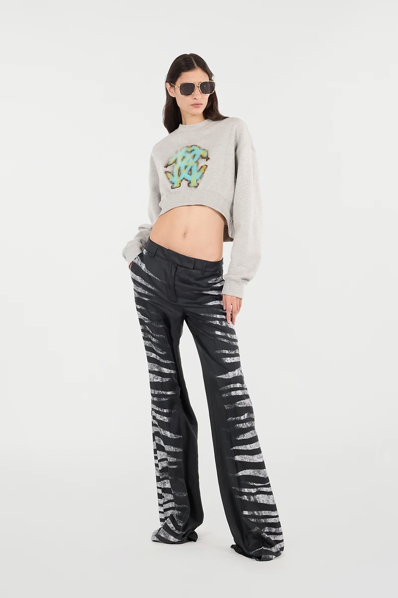Pants With Side Zebra Print