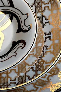 Monogram Gold 2 Soup Plates