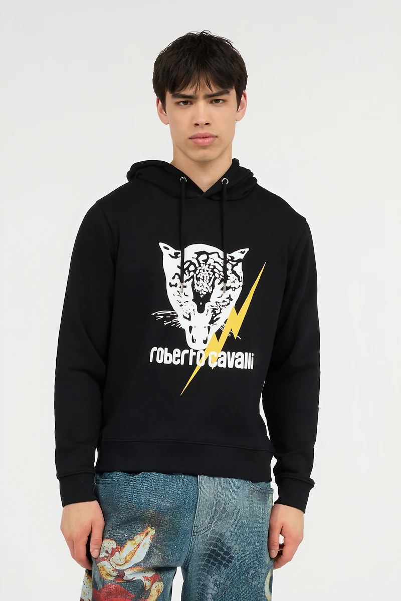 Sweatshirt with Jaguar and Lightning