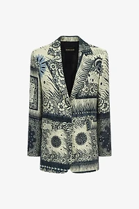 Bandana Print Blazer