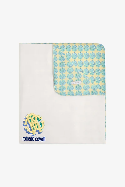 Logo print baby blanket