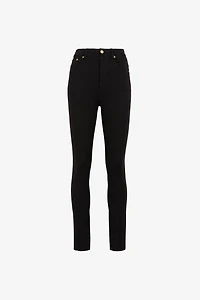 High-rise skinny trousers