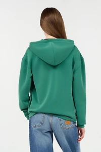 Green Hoodie Sweatshirt with RC Monogram Logo