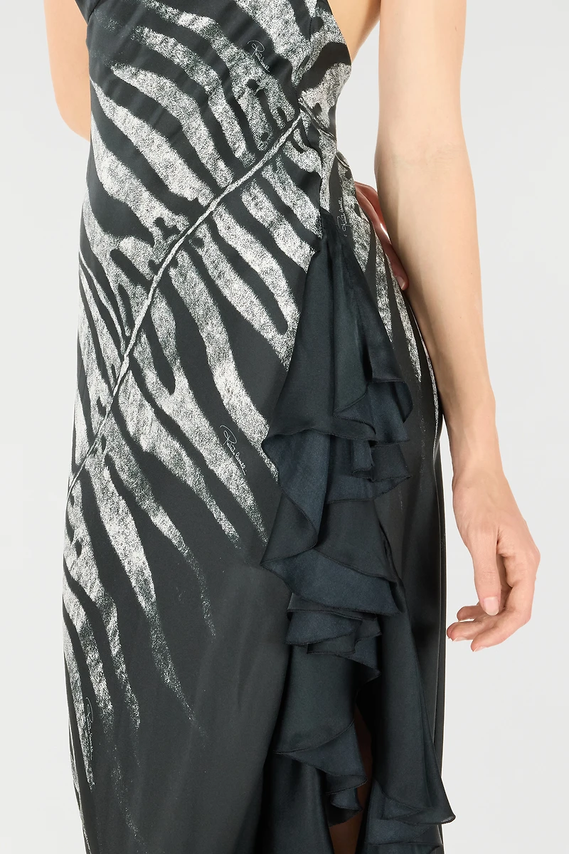 Long Dress With Zebra Print