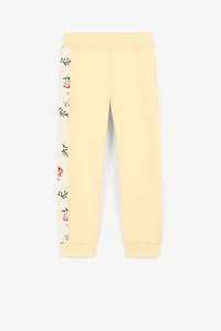 Jaguar And Flower-Print Sweatpants