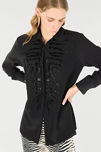 Sequined Tiger Skin Shirt