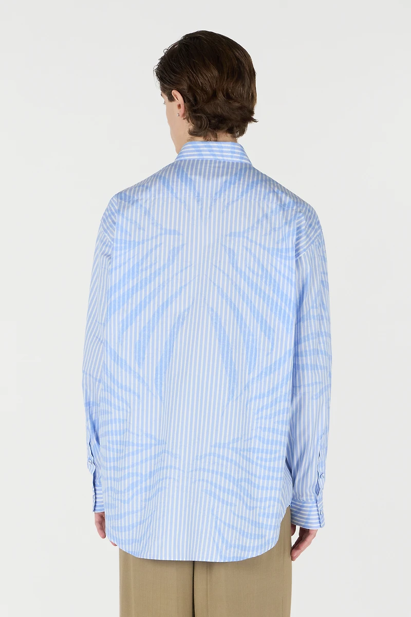 Striped Shirt With Zebra Pattern