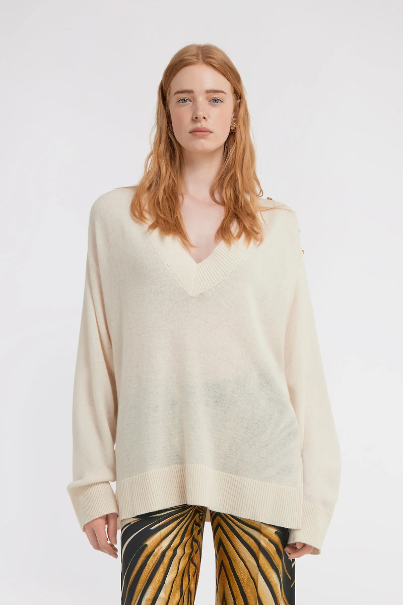 Sweater with V-Neck