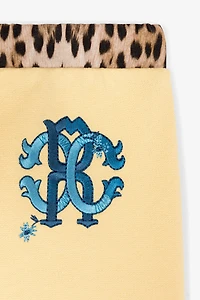 RC Monogram-Embroidered Cotton Track Pants