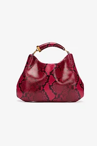 Python-Print Hobo Bag