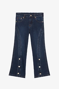 Jeans With Rhinestone RC Monogram