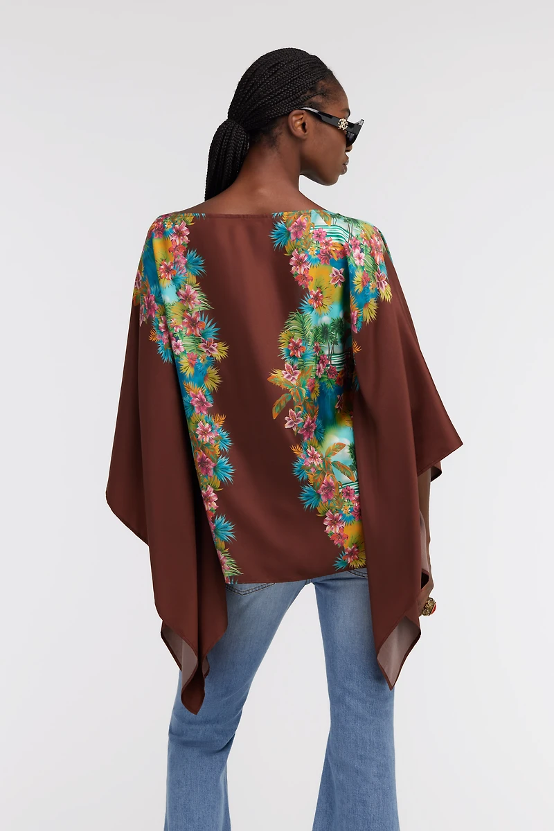 Hawaii Print Silk Shirt