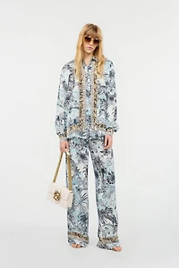 Shirt With Python And Jungle Print