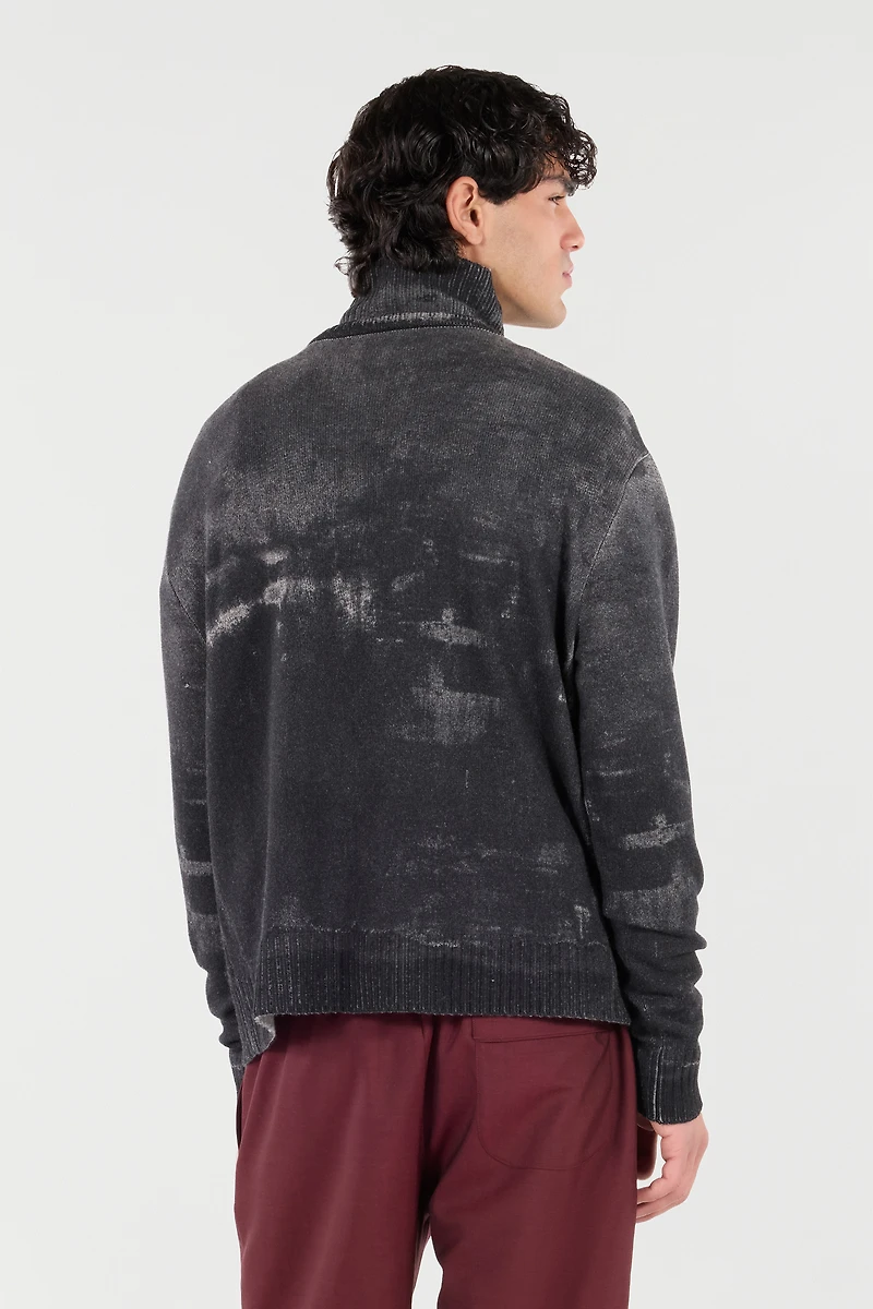 Turtle-Neck Wool Sweater