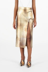 Texture Skirt with Slit